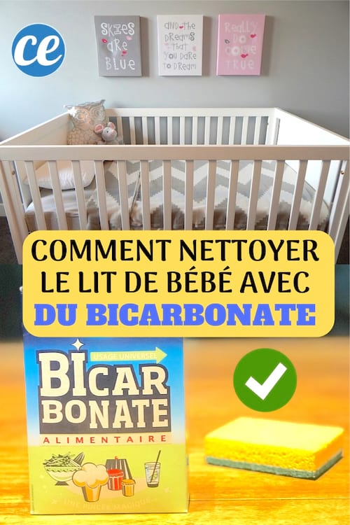 L'astuce pour nettoyer le lit de bébé avec du bicarbonate de soude