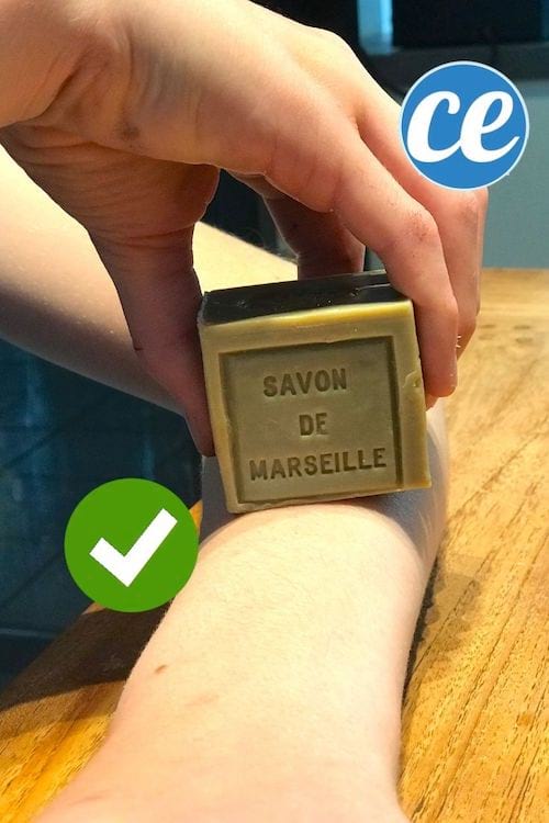 Utiliser du savon de Marseille pour calmer les démangeaisons des piqûres de aoutats