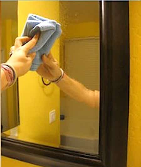 nettoyer miroir facilement