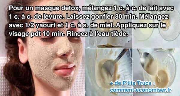 masque à la levure contre la pollution
