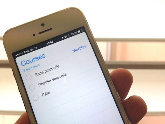 planifier course sur son téléphone
