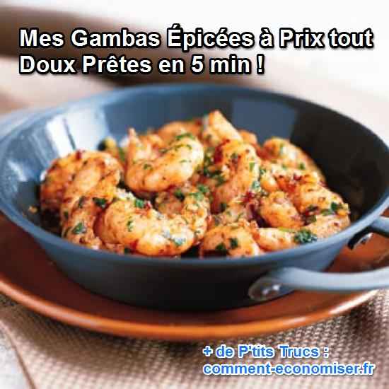 recette rapide de crevettes au curry et curcuma