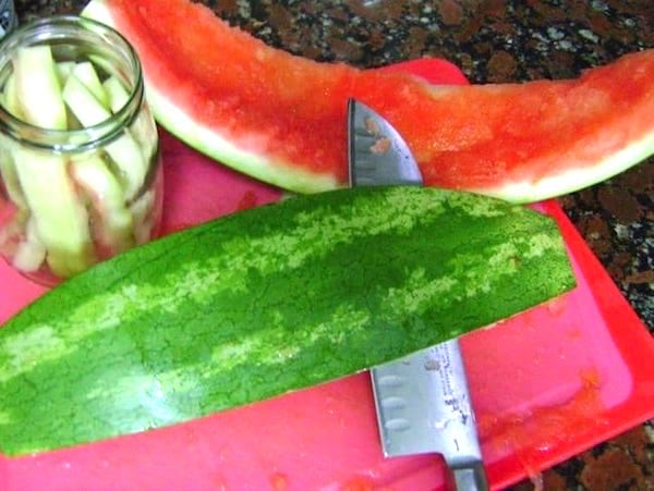 comment réutiliser les peaux de pastèque