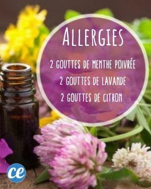 mélange huiles essentielles contre les allergies