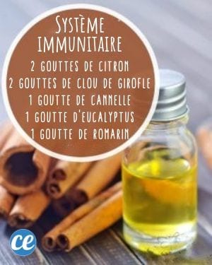 mélange d'huiles essentielles pour se soigner et stimuler le système immunitaire