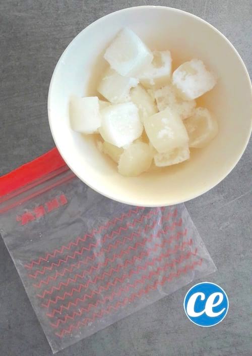 les glacçons d'aloe vera sont faits