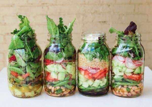 Conservez la salade dans un bocal en verre