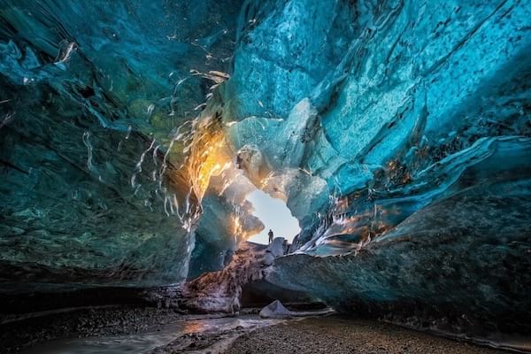 grottes de glace du Parc National de Vatnajökull en Islande