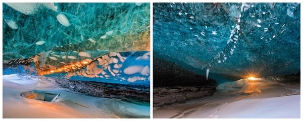 grottes de glace du Parc National de Vatnajökull en Islande