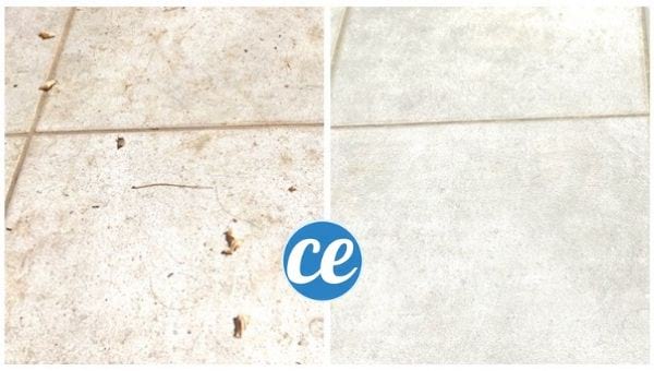 L'astuce pour nettoyer une terrasse sale avant après