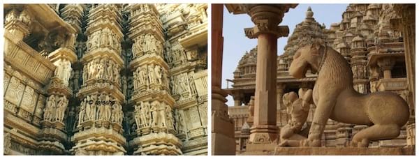 les somptueux temples de Khajuraho en Inde