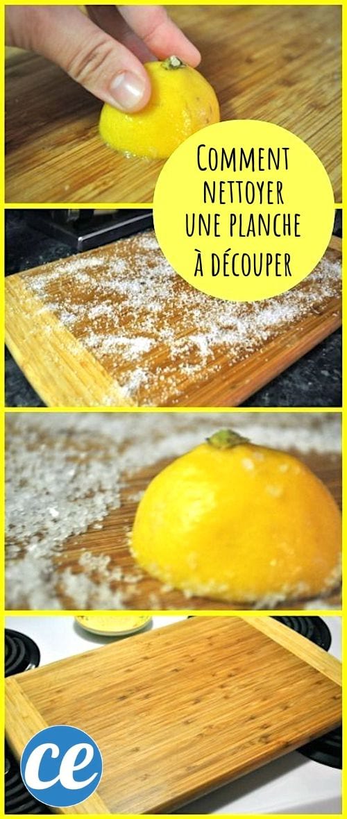 L'astuce facile pour nettoyer votre planche à découper : le citron !