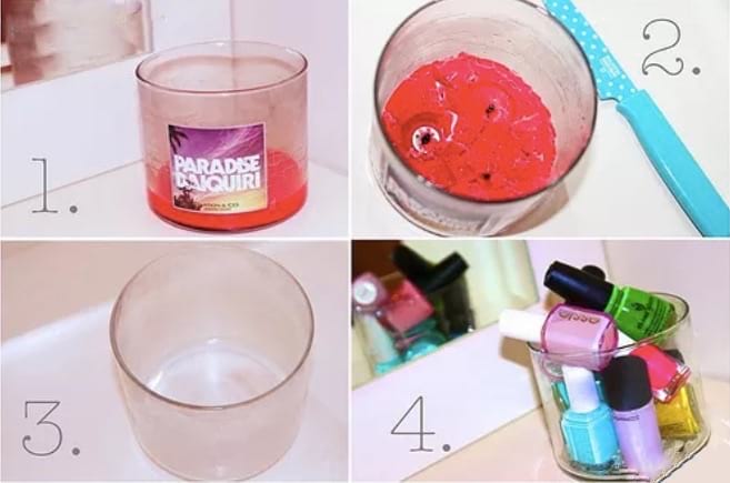 comment enlever de la cire de bougie d'un verre