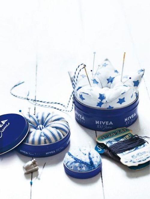que faire avec des boites en alu de creme nivea