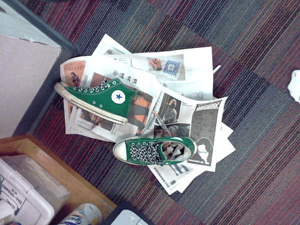 Mettez du papier journal roulé en boules à l’intérieur !