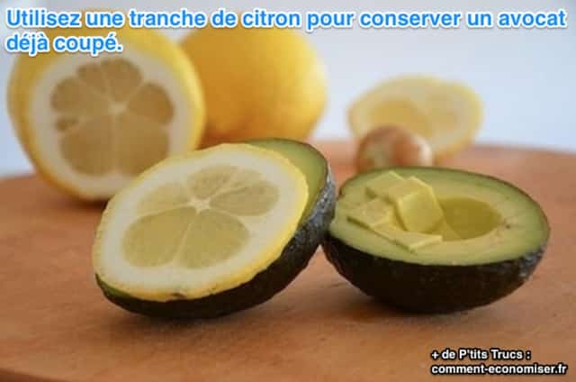 Conserver un avocat avec du citron