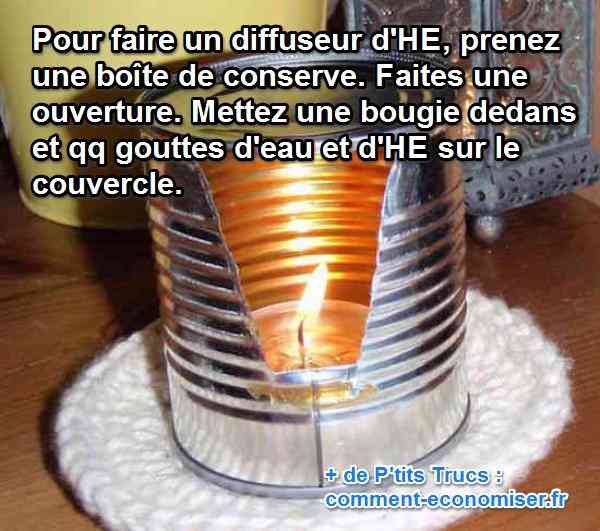 Comment faire un diffuseur d'huiles essentielles maison