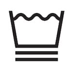 Étiquettes de lavage : le symbole pour "Lavage programme synthétiques".