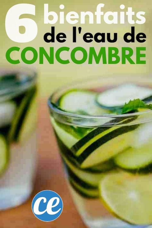 6 Bienfaits Incroyables De l'Eau De Concombre Pour Votre Santé.