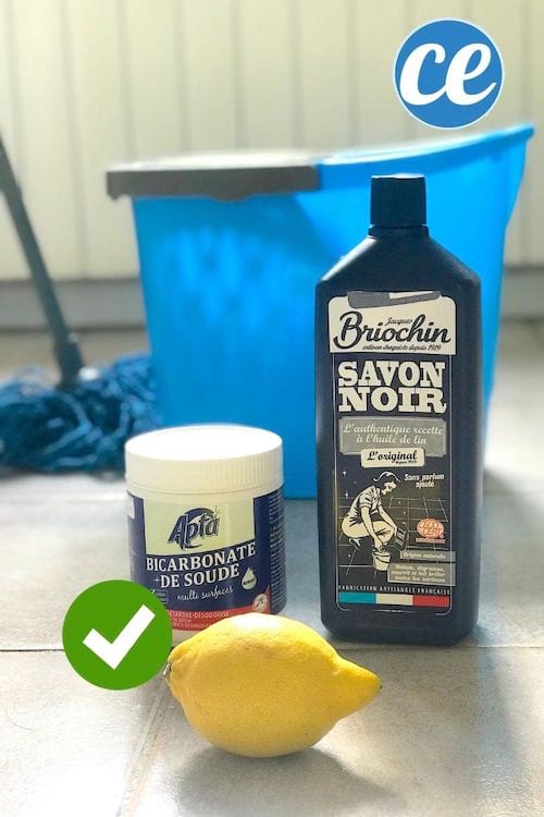 Du citron, du bicarbonate, du savon noir pour nettoyer et faire briller les sols sales