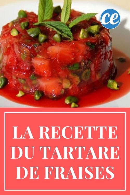 un dessert frais pour l'été avec fraises et basilic