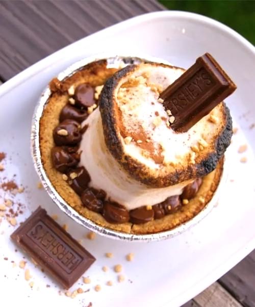 tarte aux chamallows grillés barbecue