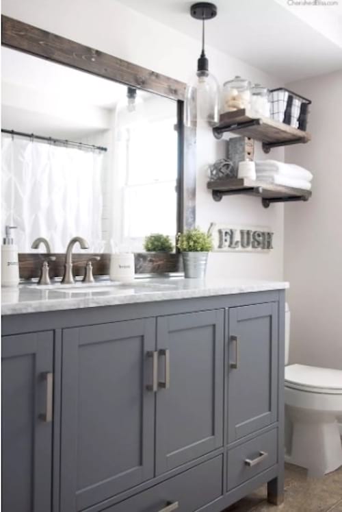 salle de bain industrielle