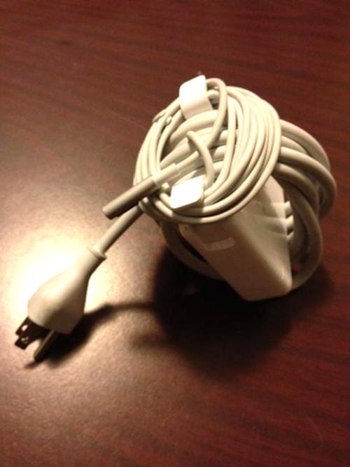 comment enrouler un chargeur de mac