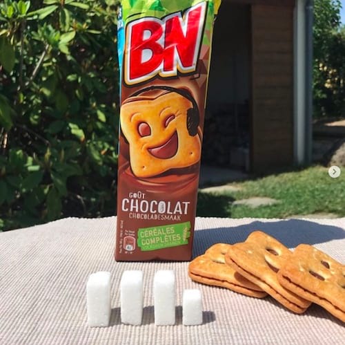 3 biscuits BN et leur équivalent en sucre