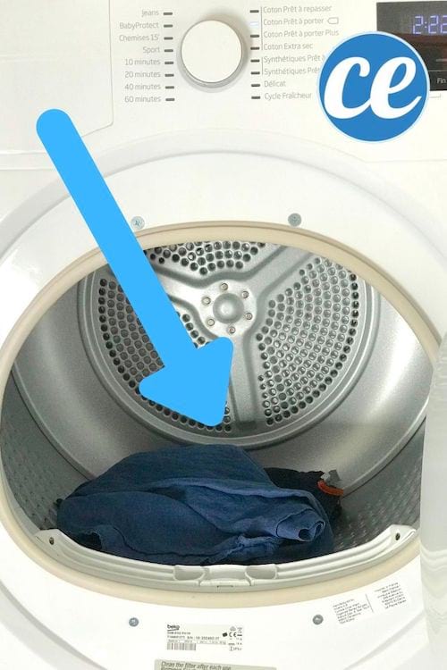 Le séche-linge pour enlever les odeurs de transpiration sur les vêtements après lavage