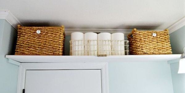 Rangement dans un espace inutilisé