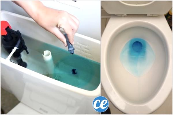 comment détecter une fuite d'eau avec du colorant, chasse d'eau