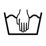 Étiquettes de lavage : le symbole pour "Lavage programme délicats".