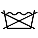 Étiquettes de lavage : le symbole pour "Lavage à la main".