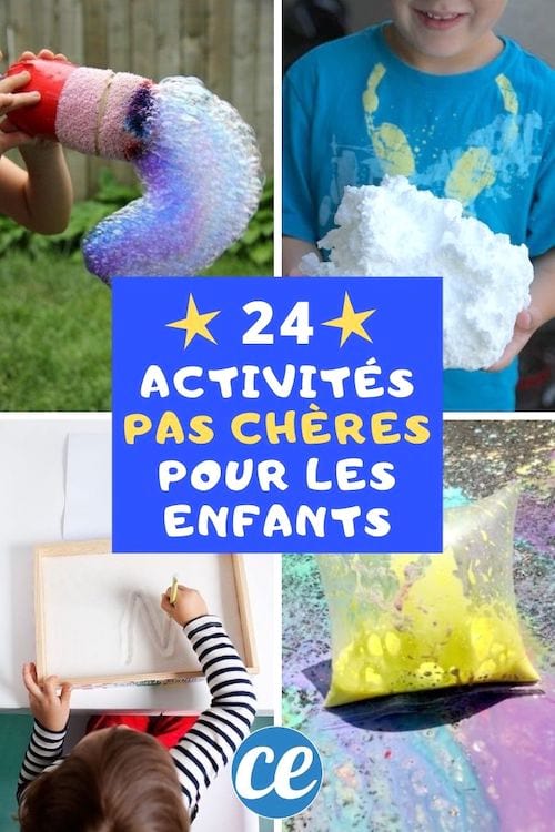 5 activités pour enfant pour moins d'1 euro #pascher #activités