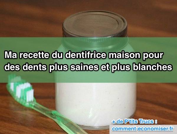 recette du dentifrice maison avec argile