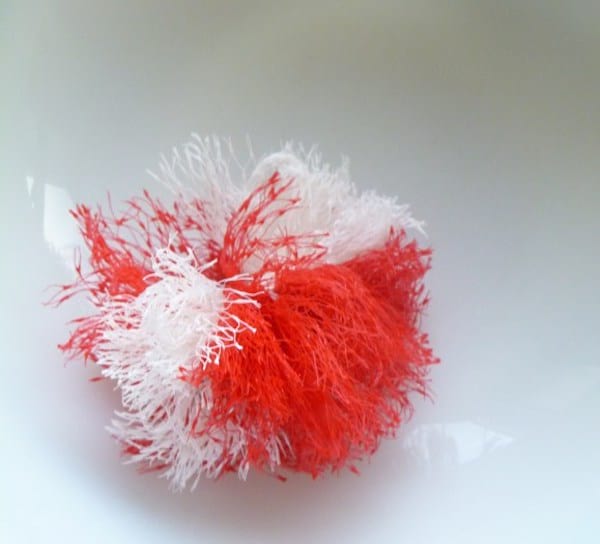 tampon récurer fait avec filet d'agrumes