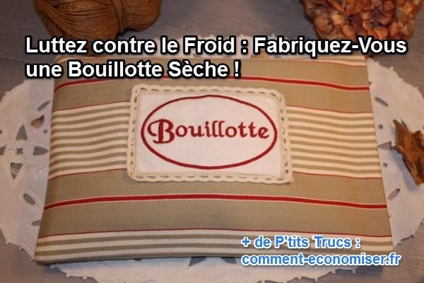 bouillotte sèche à rayures diy