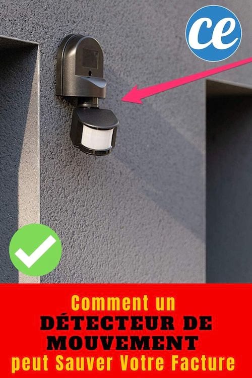 Détecteur de mouvement accroché au mur