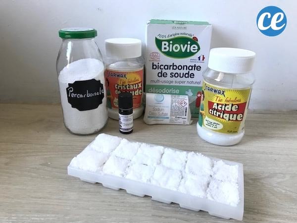 Les ingrédients naturels pour fabriquer vos pastilles wc anti tartre