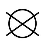 Étiquettes de lavage : le symbole pour "Nettoyage à sec aux essences minérales".