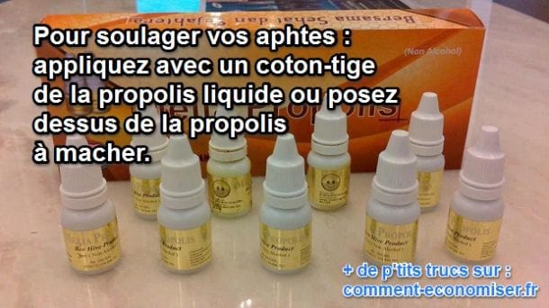 la propolis soigne les aphtes