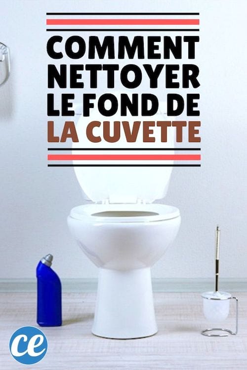 Toilettes très propres avec nettoyant maison naturel