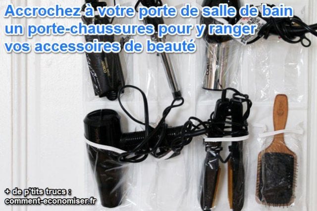 Un porte chaussure pour ranger ses accessoires de beauté