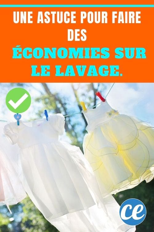 Linge sur corde à linge