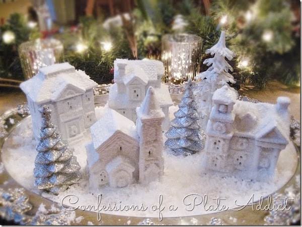 Pleins de petites maison en neige 