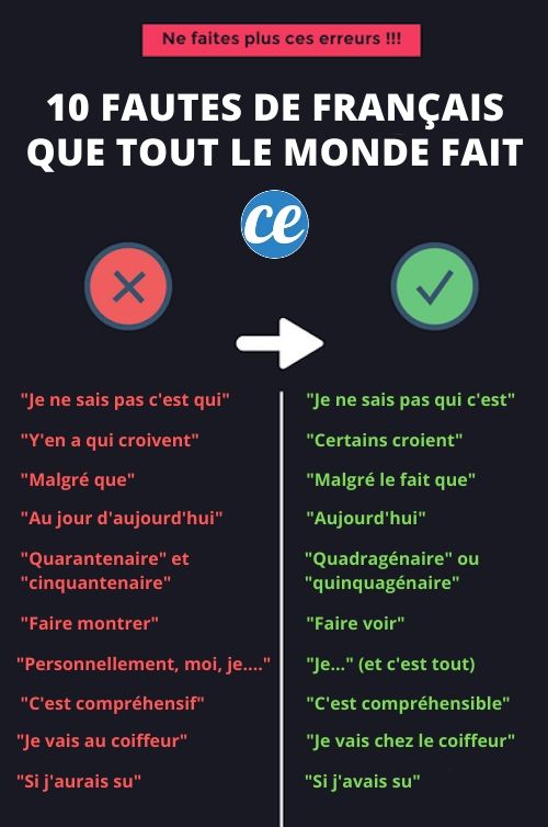 13 Fautes De Français Que Tout Le Monde Fait (Et Qui Arrachent Les ...