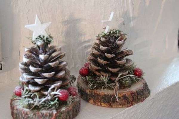 Décorations de Noël à faire soi-même : branche décorative