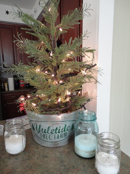 Arbre de noel décoré avec des leds