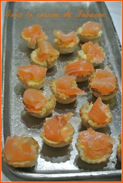 petites tartelettes au saumon et au boursin